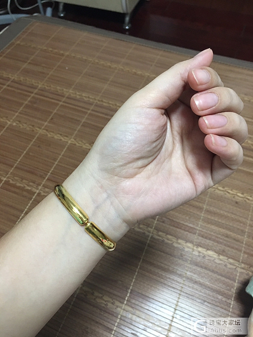 今天去嘉兴找周师傅打手镯了_手镯金