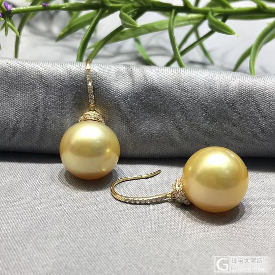 南洋金珠_海水珍珠耳坠