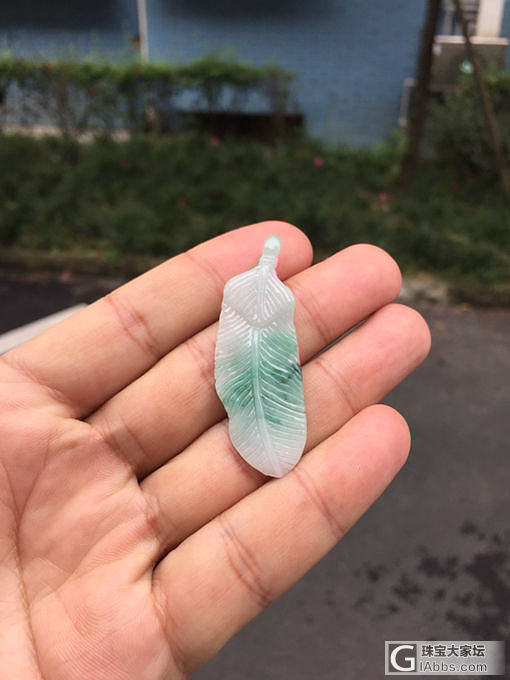 自己动手丰衣足食，仿高乔羽毛吊坠_挂件翡翠