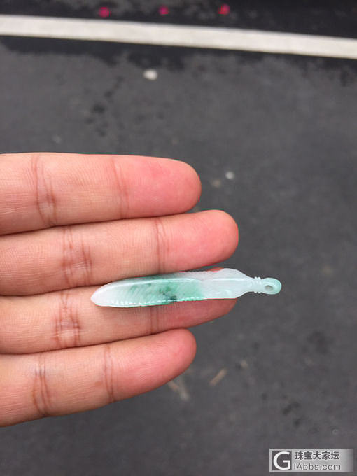 自己动手丰衣足食，仿高乔羽毛吊坠_挂件翡翠