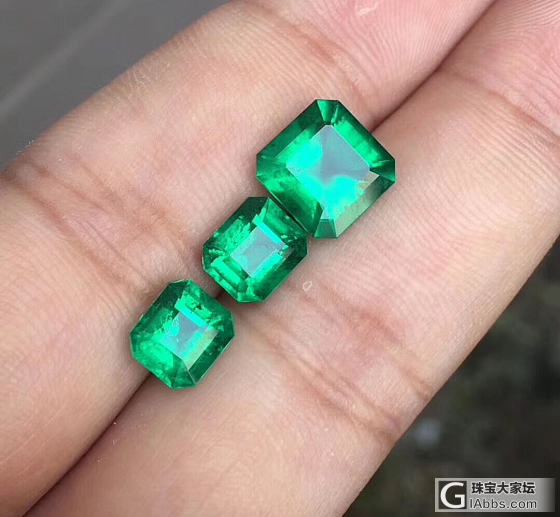 一对祖母绿姐妹花，我其实不喜欢祖母绿小花园_戒指祖母绿