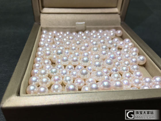 5/5.5mm akoya颗粒珠 正圆无暇 樱花粉_海水珍珠珍珠