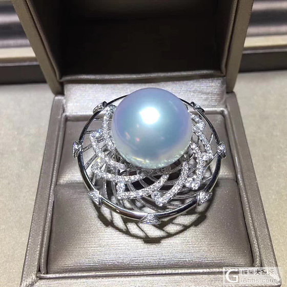 精品澳洲白珠_戒指珍珠