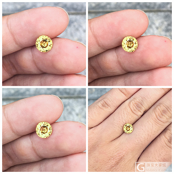 【福利】2.59ct 非洲 黄色 圆形 圆钻 全净 天然 锆石 无优化处理_刻面宝石锆石