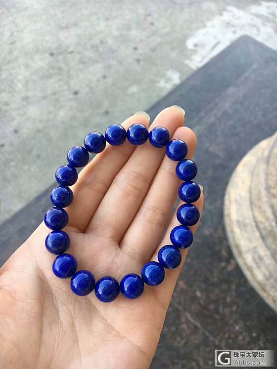 青金石手链_珠串青金石