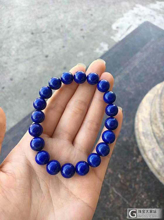 青金石手链_珠串青金石
