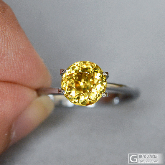 【Master-Cut】2.55ct 非洲 金黄 圆钻 全净 天然 锆石 收藏_刻面宝石锆石