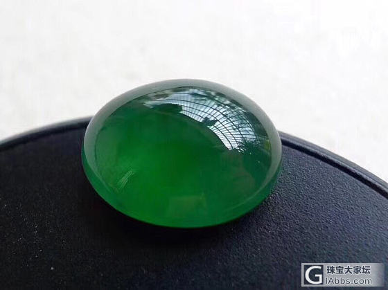 老抗冰种阳绿蛋面_蛋面翡翠