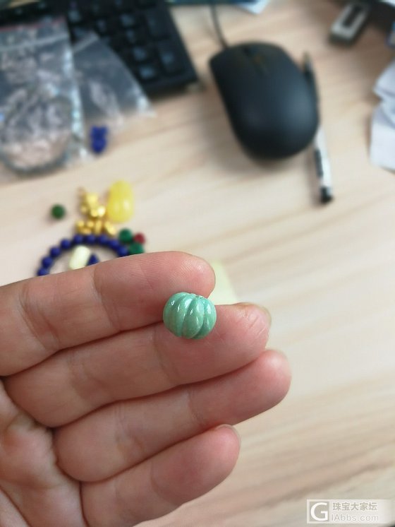 还有几样小白菜清一清_猛犸象牙戒指菩提子蜜蜡青金石珠串松石拉长石配件