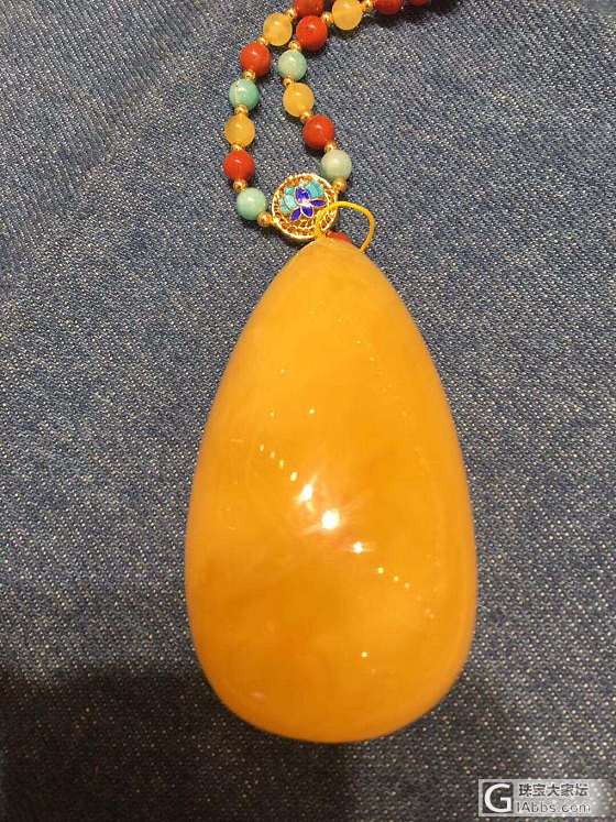 新品44克，纯天然蜜蜡满蜜暴力黄随型吊坠，无杂裂品质，特价4800¥一套，买到赚..._琥珀蜜蜡