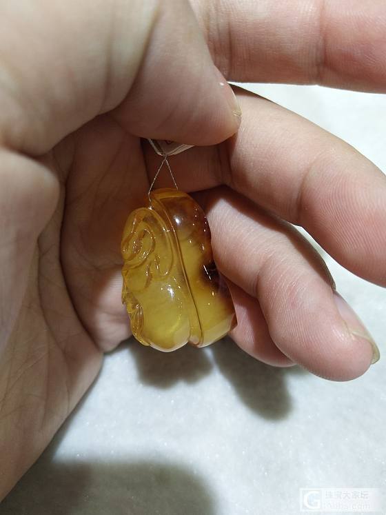 精品钱袋蜜蜡！_挂件蜜蜡
