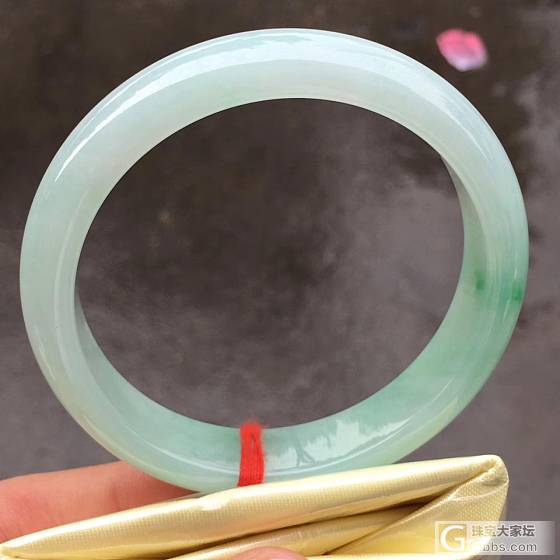 《言诚翡翠》飘绿正圈手镯，完美色辣，微信78500180_手镯翡翠