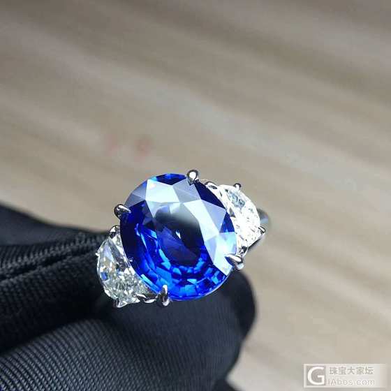 ##中颐旗舰完美级别无烧皇家蓝蓝宝石戒指##  4.57ct  GRS证书_戒指蓝宝石中颐彩色宝石