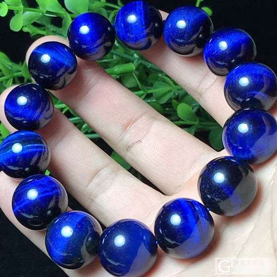 蓝虎眼！_珠串水晶