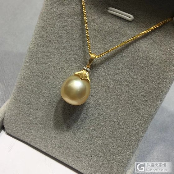 💰1688 南洋金珠，无暇，精工拉丝_海水珍珠吊坠
