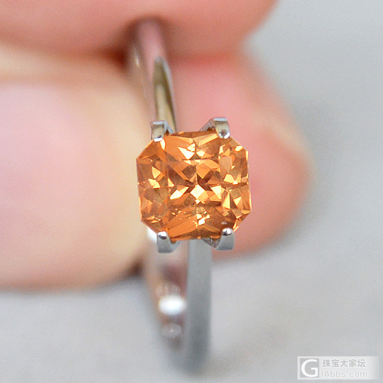 【Master-Cut】1.32ct 金橘 Princess Malaya石榴石_刻面宝石石榴石