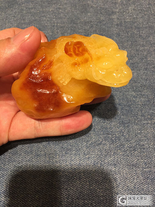 金蟾把件_把玩件琥珀蜜蜡