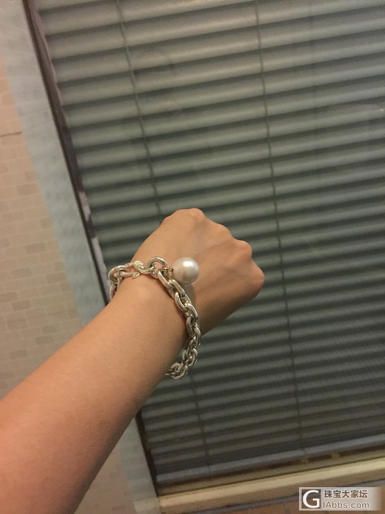 好喜欢这条银手链 自制的_银