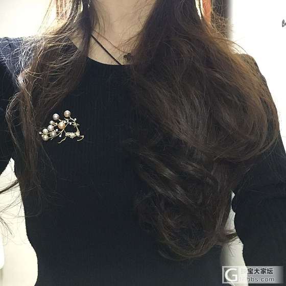 小鹿胸针style_胸饰珍珠