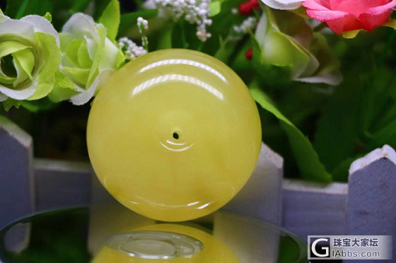 平安扣完品花扣一枚 喜询 价🈶️惊喜_琥珀蜜蜡平安扣