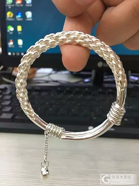 桂花银手镯_手镯银