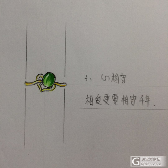 求翡翠戒指镶嵌图_翡翠