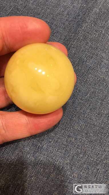 蜜蜡36.5mm大珠_挂件蜜蜡