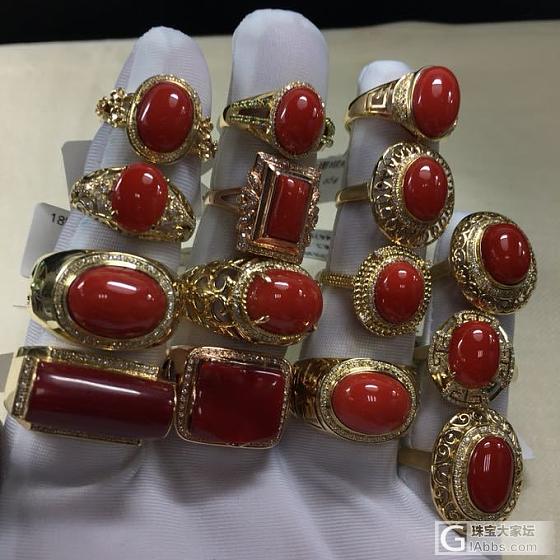 红珊瑚戒指💍有喜欢的吗😍_戒指珊瑚