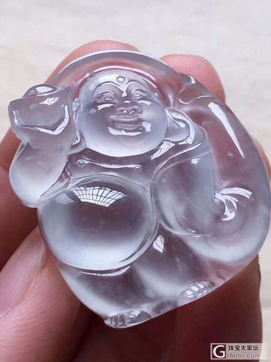 翡翠高冰动态佛_挂件翡翠