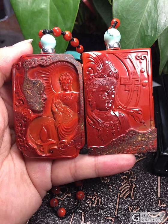 收藏品_挂件南红