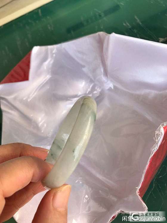 翡翠A货玉镯55贵妃升级转让_手镯翡翠