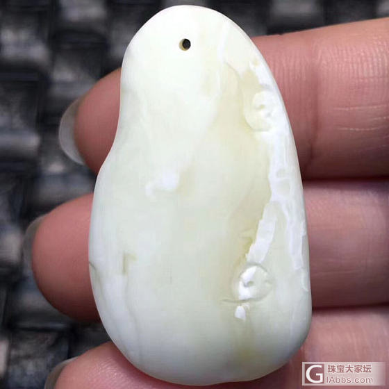 号外号外完美无瑕白蜜福禄，白不白自己看_挂件蜜蜡