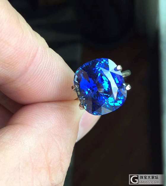 ##中颐天然皇家蓝蓝宝石##  11.02ct_刻面宝石蓝宝石中颐彩色宝石