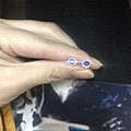 闲置蓝宝石小耳钉_蓝宝石耳钉