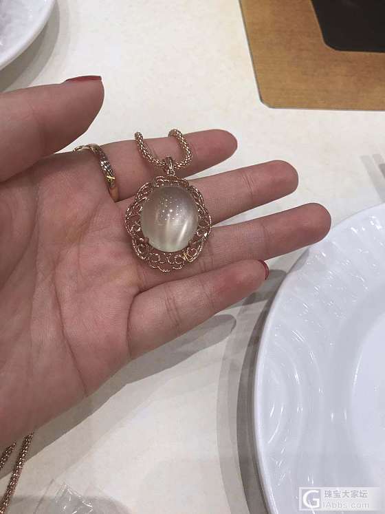 一直忘记拿出来戴的月光石戒指和吊坠_吊坠月光石