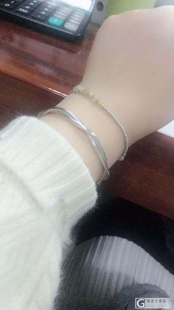 秀一下新到手的小松麻_银手镯