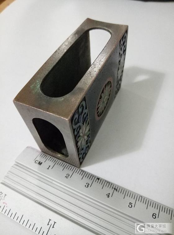 今天收的，一个火柴盒和一个小罐子。_摆件景泰蓝