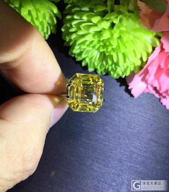 ##中颐天然无烧黄色蓝宝石##  8.88ct_刻面宝石蓝宝石中颐彩色宝石