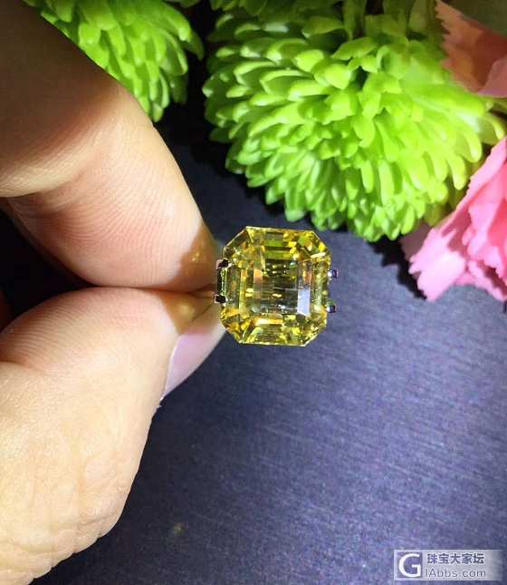 ##中颐天然无烧黄色蓝宝石##  8.88ct_刻面宝石蓝宝石中颐彩色宝石