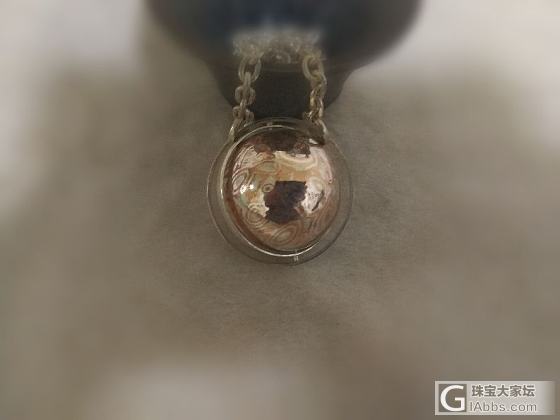 王朝手作纯手工纯银毛衣项坠木纹金吊坠圆珠圆球_银