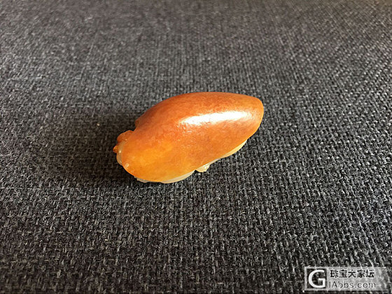 【喆熙美玉】34克独籽红皮龙龟_挂件和田玉