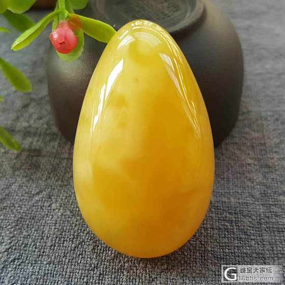 纯天然无优化无烤色满蜡鸡油黄水滴吊坠