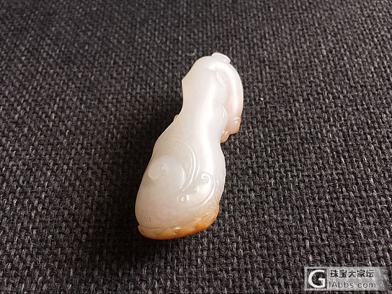 【喆熙美玉】20克红皮白肉名家龙凤佩_挂件和田玉
