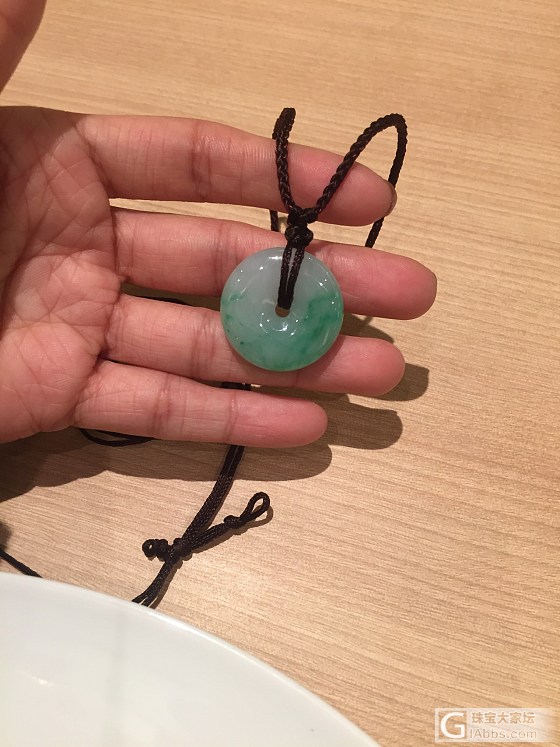买了个圆滚滚的平安扣，猜猜价格_平安扣翡翠