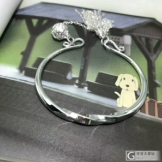足银宫铃流苏手镯_银