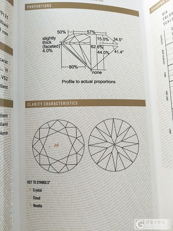 行家们帮忙看看证书瑕疵_钻石