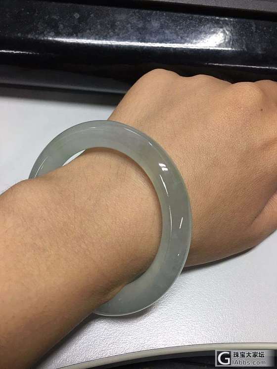 睡不着再嘚瑟下我的种水镯子_翡翠