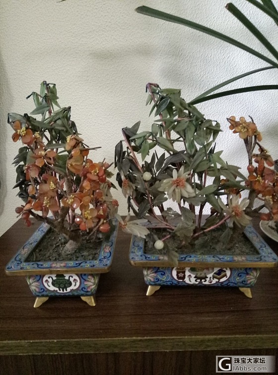 一对景泰蓝盆景，请教_摆件景泰蓝