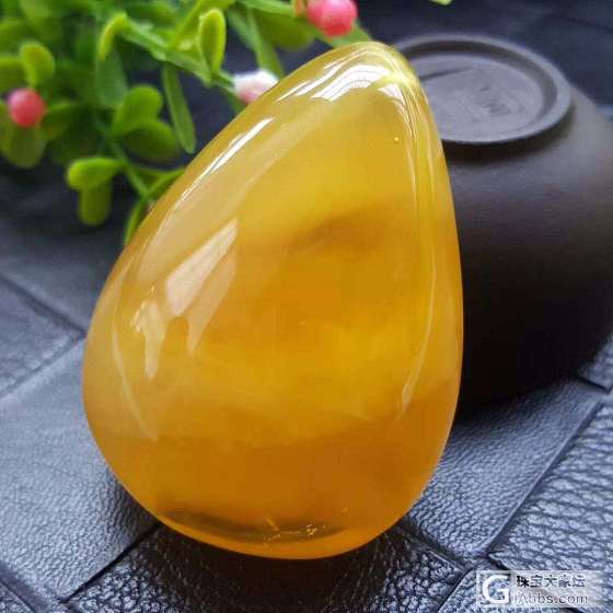 纯天然无优化无烤色绝美意境款金绞蜜水滴吊坠