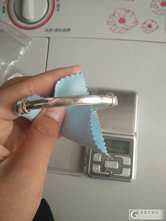 足银999纯银手镯条纹款式_手镯银